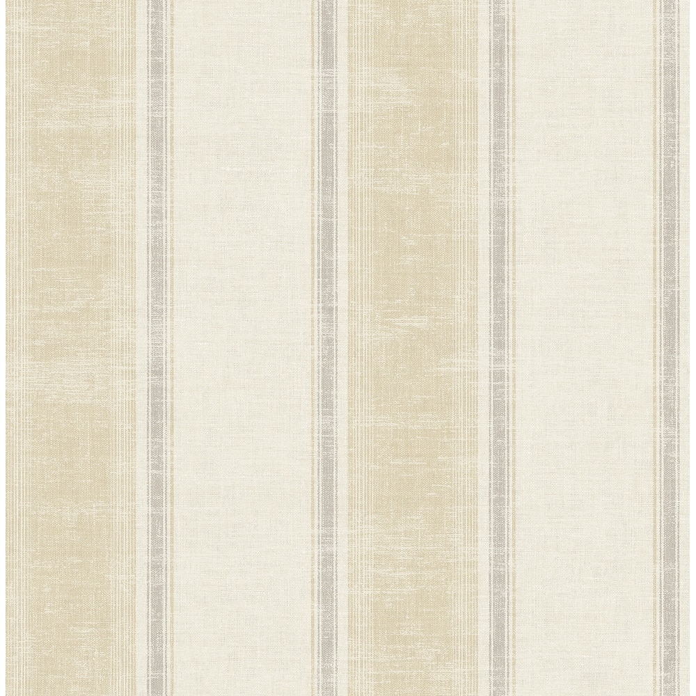Seabrook Designs Montague Distressed Stripe Unpasted Wallpaper