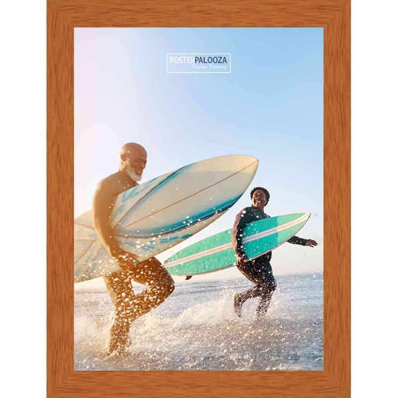 24x34 Traditional Honey Pecan Complete Wood Picture Frame with UV
