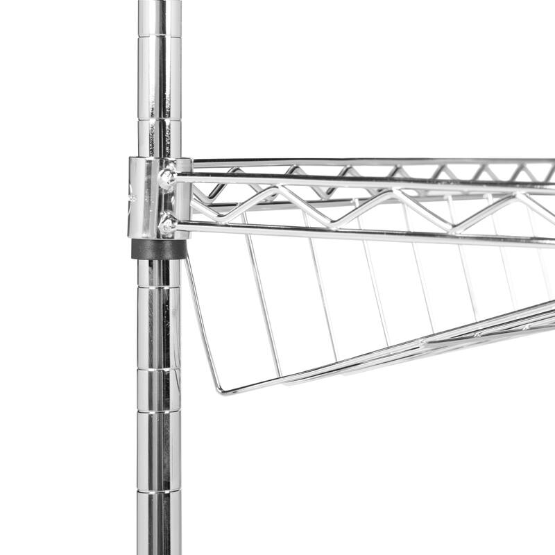 SAFAVIEH Storage Bambi Chrome Wire Adjustable Shoe Rack - 29.5" x 9.8" x 33.5" - 30Wx10Dx33H