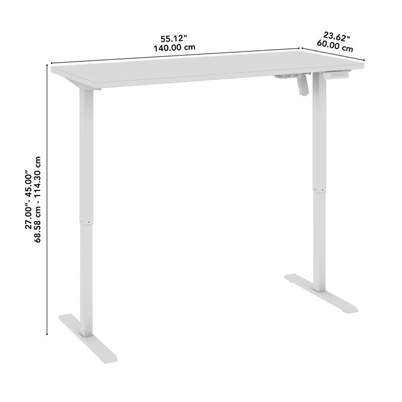 Energize 55W x 24D Height Adjustable Standing Desk by Bush Furniture