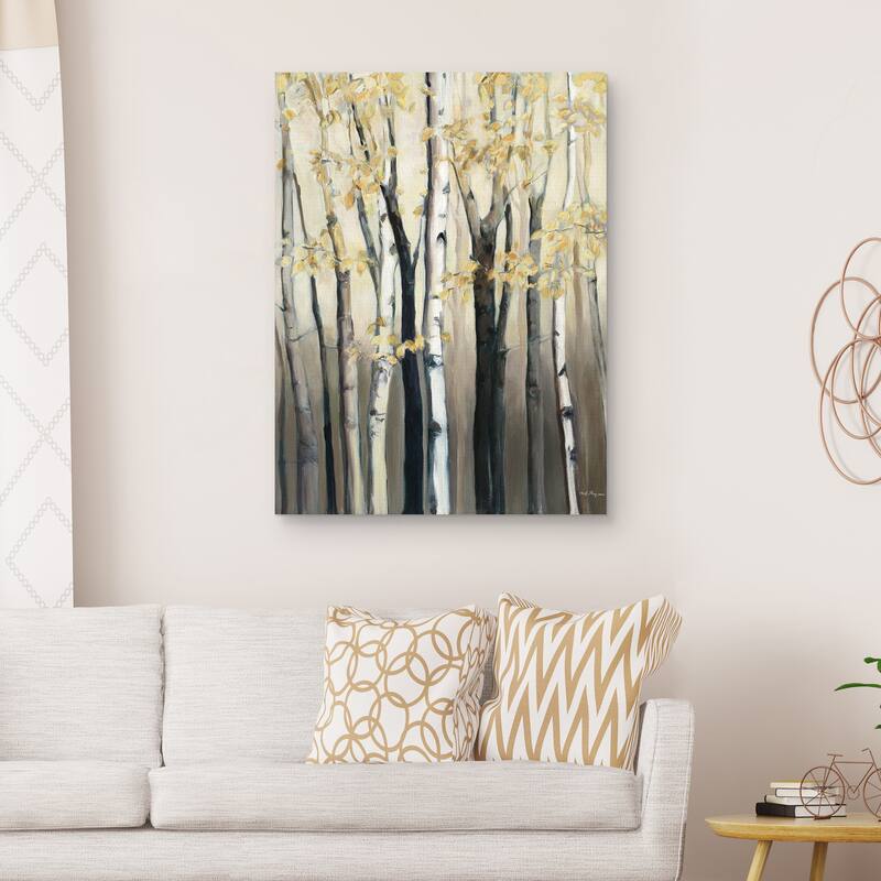 Golden Birch I by Marilyn Hageman Canvas Art Print