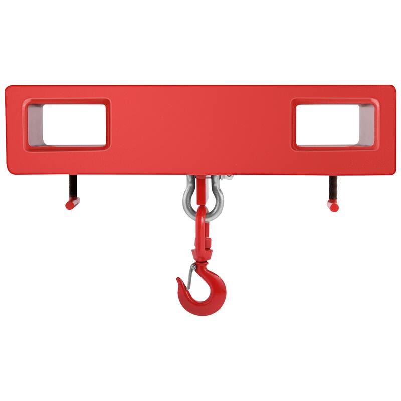 Titan Forklift Lifting Hoist Swivel Hook Mobile Crane 4400 lb. capacity lift - 4400 lb. capacity - Red