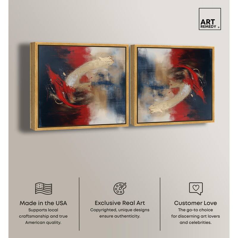 Flower Impressions Canvas by Art Remedy