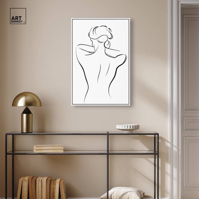 Woman in Contour II Canvas by Art Remedy