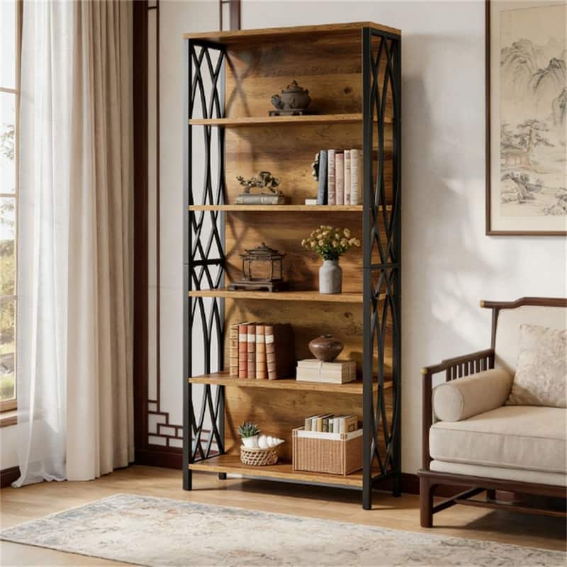 BookshelF, vertical bookshelF, plant corner, storage Rack, display Rack - Black