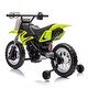 preview thumbnail 33 of 58, 12V Kids Ride-On Electric Motorcycle - Twist Grip Throttle, Training Wheels, Dirt Bike Design