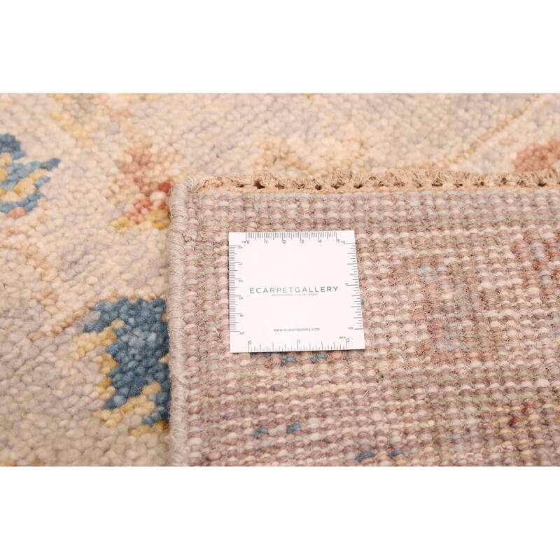 ECARPETGALLERY Hand-knotted Jules Serapi Light Grey Wool Rug - 2'6 x 8'0