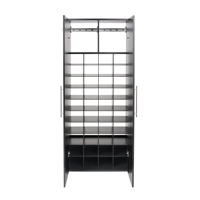 Prepac 30" HangUps Shoe Storage Cabinet - 30" W x 72" H x 16" D