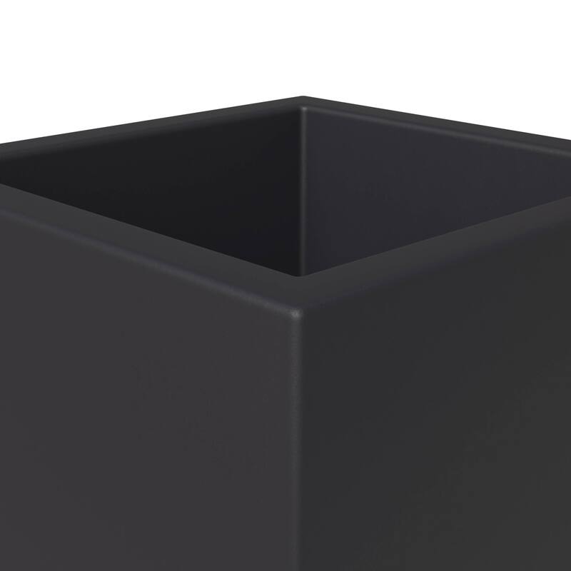 Fern Modern Square Fiberstone and MGO Clay Planter with Drainage for Indoor & Outdoor Home Office Patio Yard Decor