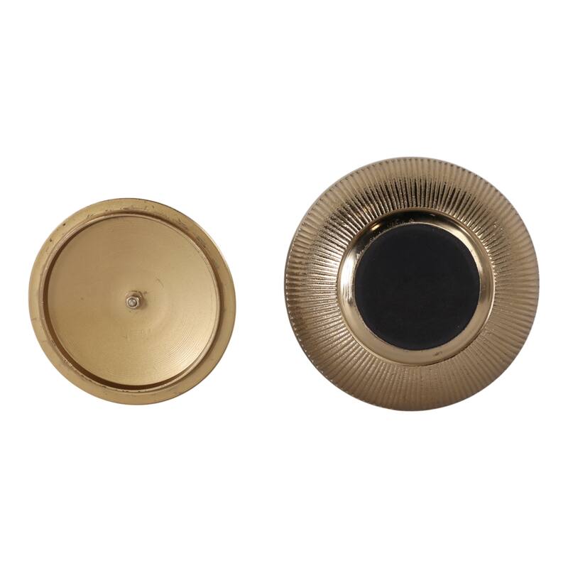 Aluminum Agate Decorative Object Stylish Lidded Textured Sculpture