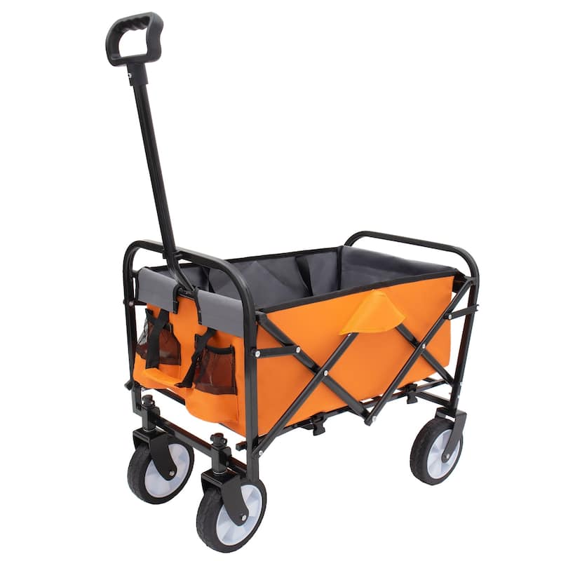225 lb Collapsible Wagon Cart with Strapping System