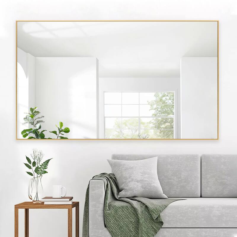 Metal Famed Full Length Bathroom Wall Mirror