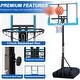 preview thumbnail 4 of 2, Portable Basketball Hoop Black