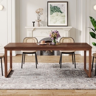 78.74-Inch Dining Table for 6-8 People, Modern Rectangular Kitchen ...