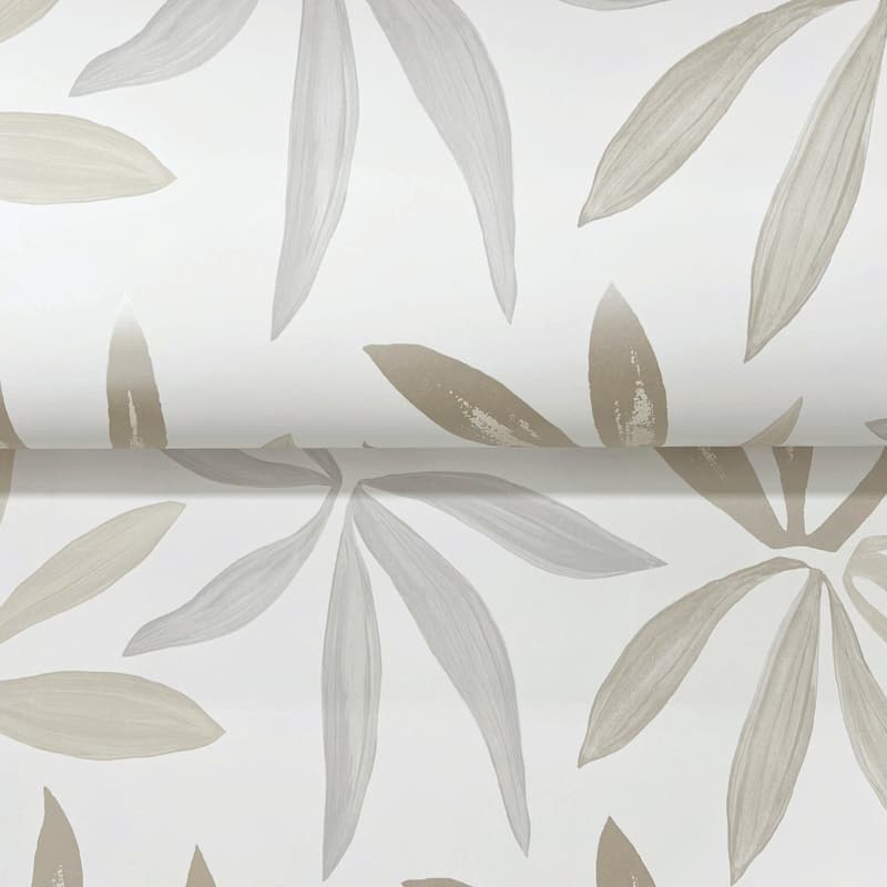 York Wallcoverings Little Garden Neutral and Pearl Wallpaper
