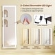 preview thumbnail 9 of 29, Costway Door Wall Mount Touch Screen LED Light Mirrored Jewelry - See Details