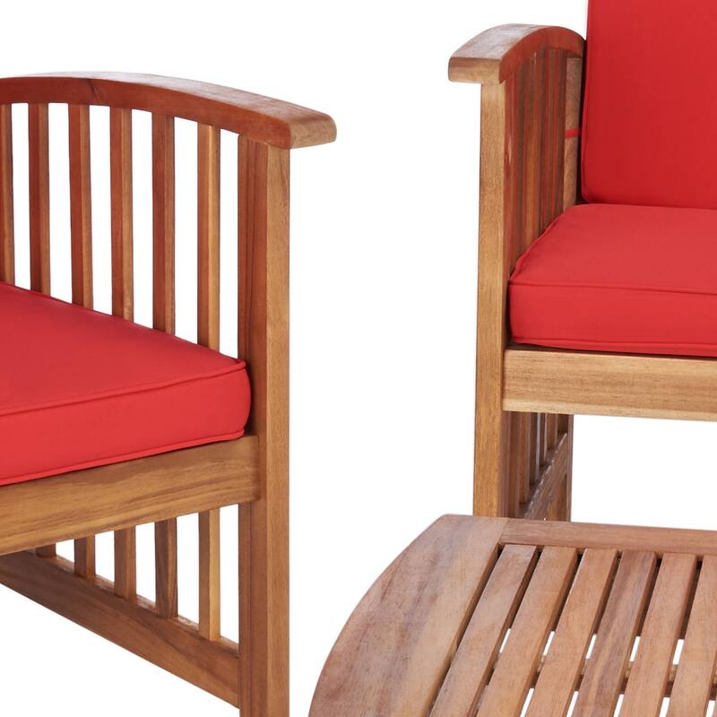 SAFAVIEH Outdoor Rocklin 4-piece Conversation Patio Set