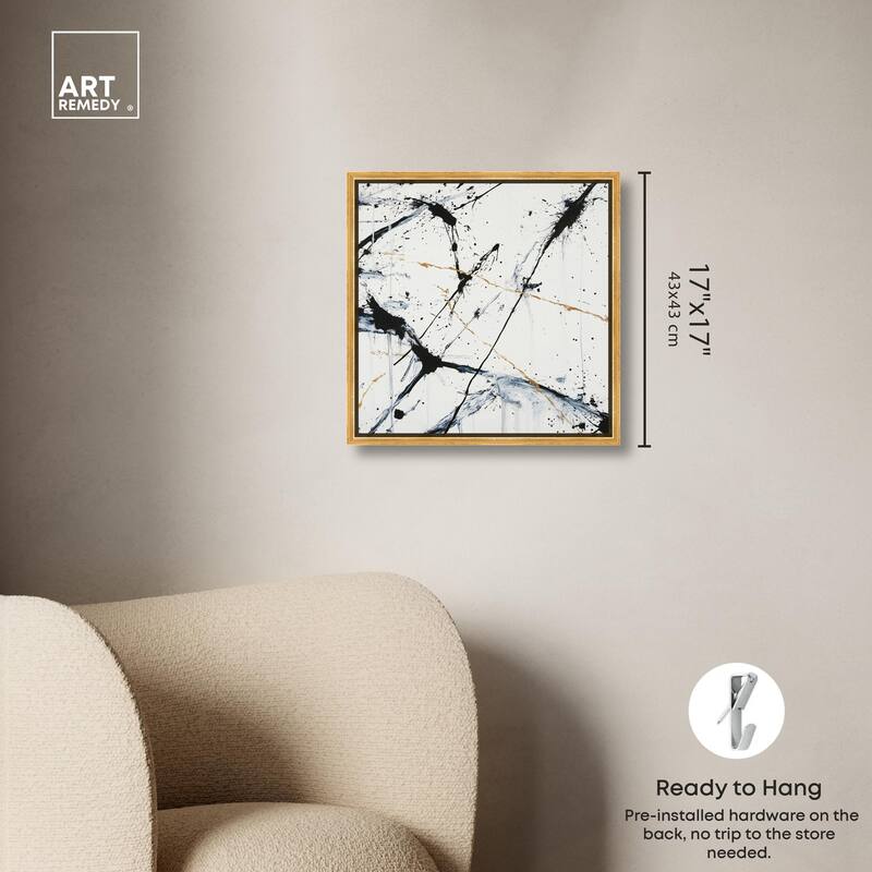 Splintered Impact I Canvas by Art Remedy