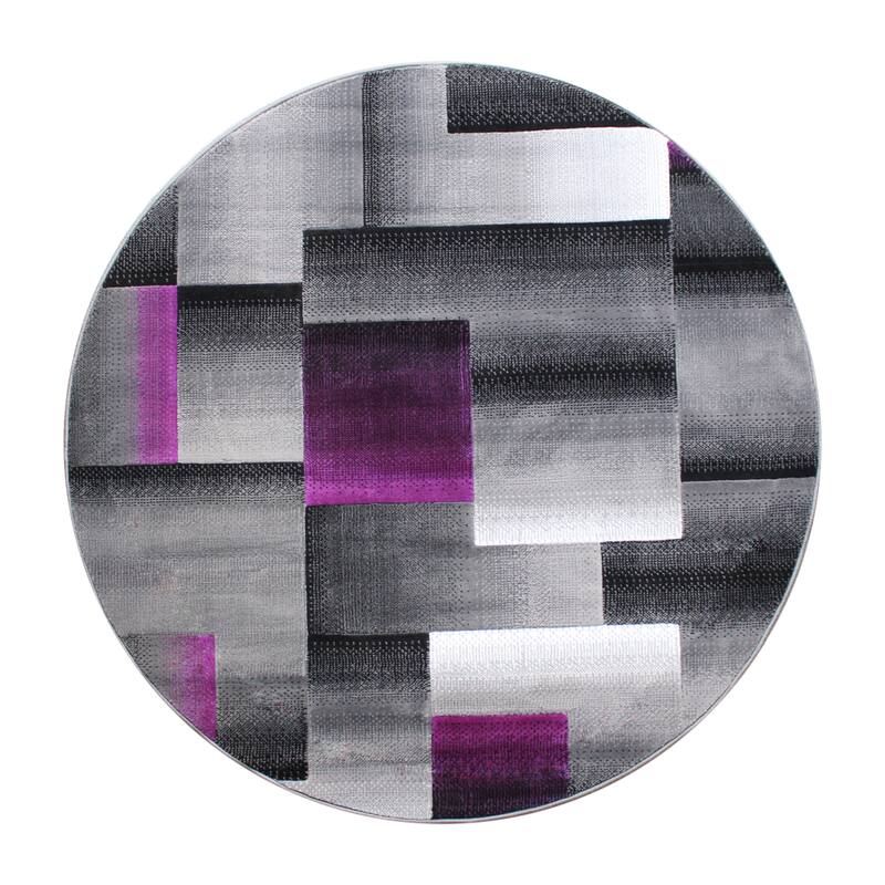 Modern Geometric Style Color Blocked Indoor Area Rug
