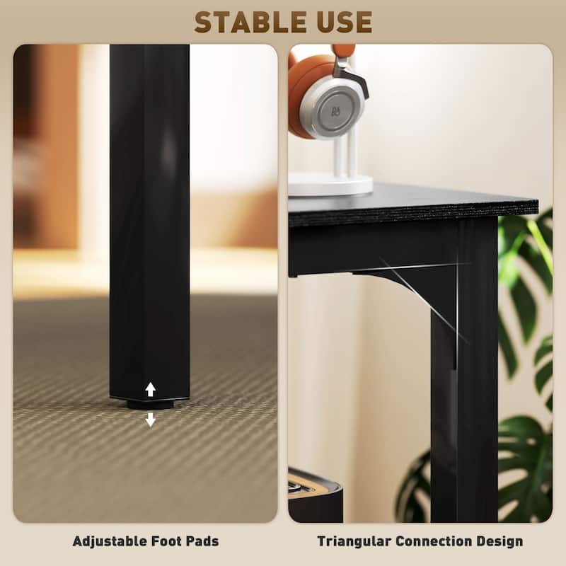 Steel Particleboard Computer Desk Industrial Table and Adjustable Foot