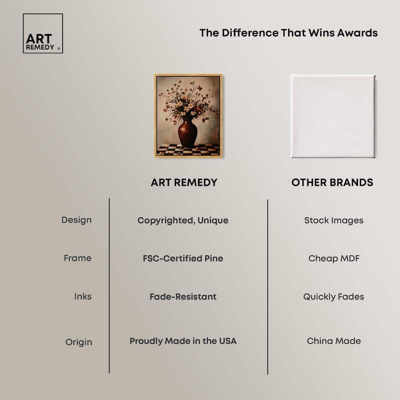 Antique Anthos Aria Canvas by Art Remedy