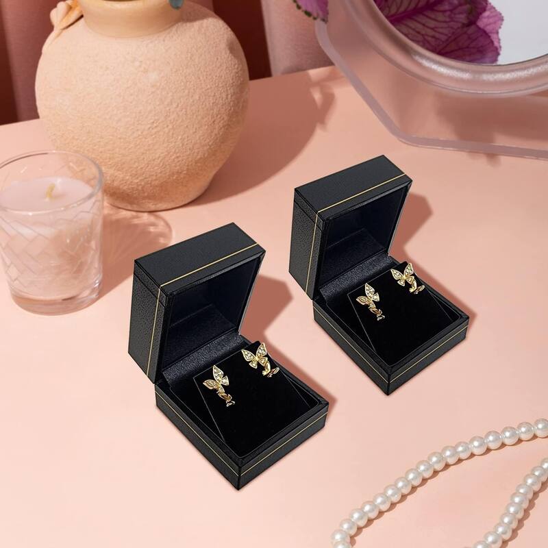 2 Pcs Classic Earring Box with Premium Paper Covered - S