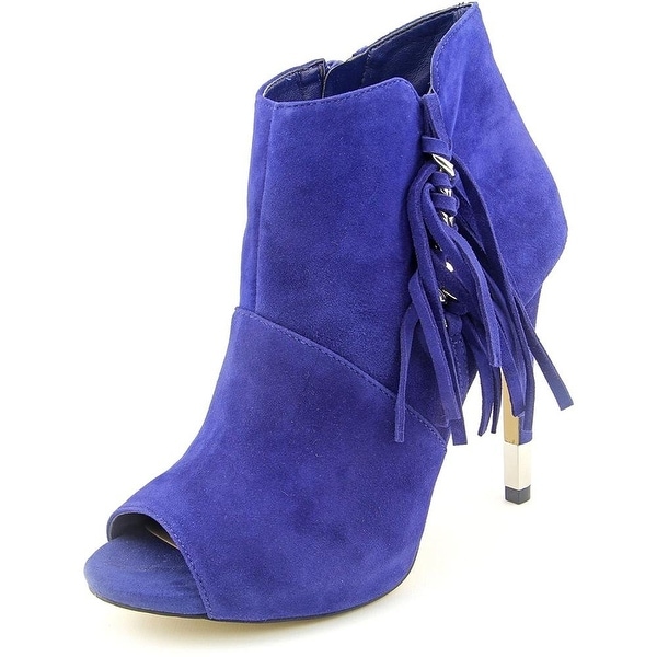 GUESS Womens AZIZ Peep Toe Ankle Fashion Boots GUESS Womens AZIZ Peep Toe Ankle Fashion Boots
