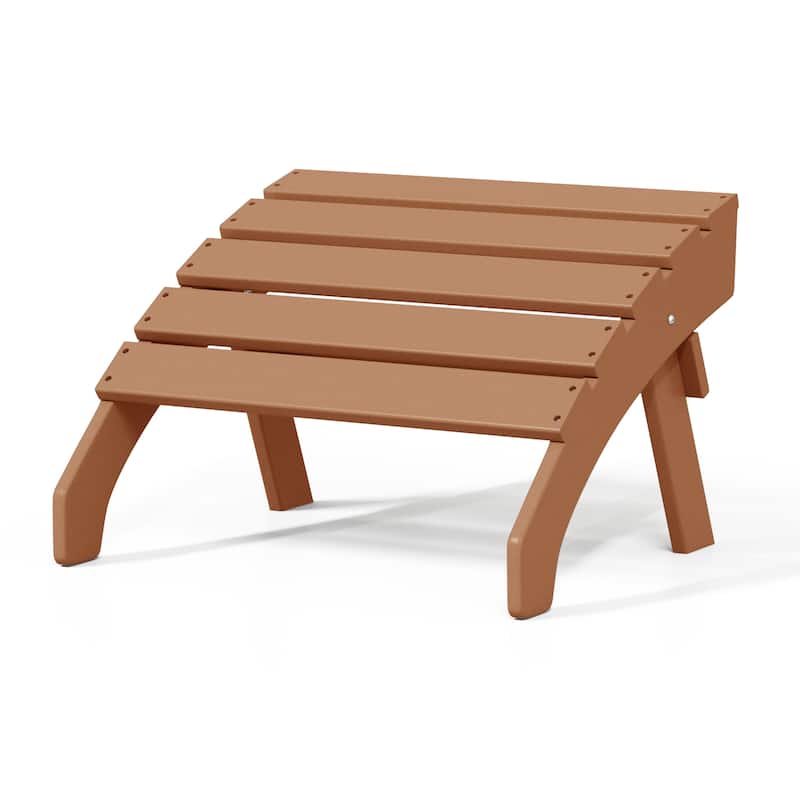 Polytrends Altura Outdoor Adirondack Folding Ottoman