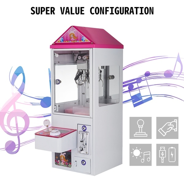 VEVOR Mini Claw Crane Machine 110V Metal Case Bar Candy Toy