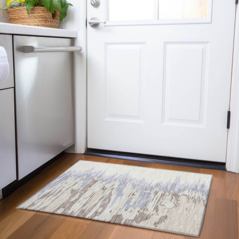 Premium Washable Super Soft Modern Ombre Mayfield Rug - Beige - 1'8" x 2'6"
