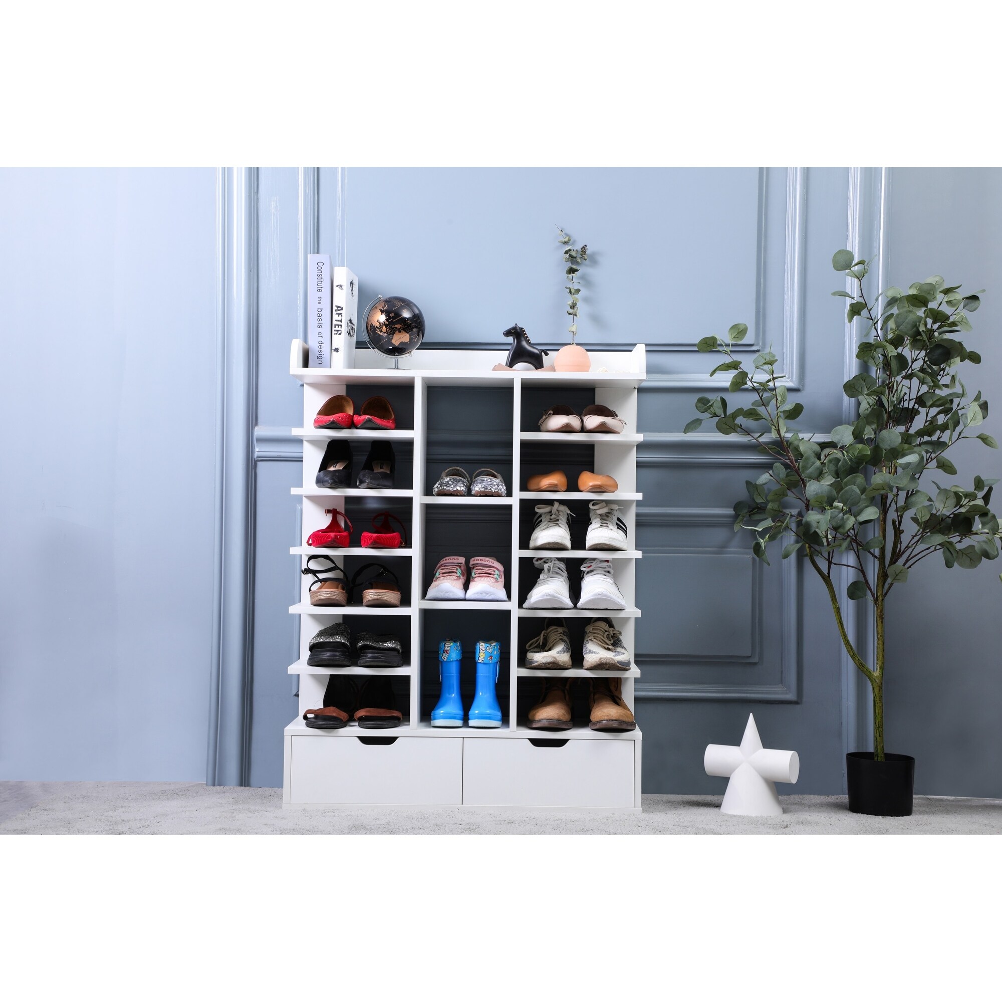  Shoe Shelf,free Standing Shoe Racks,shoe Rack In Modern Style,shoe  Organizer For Entryway,Freestanding Shoe Rack Storage Organizer,for  Entryway, Bedroom, Living Room, Apartment ( Color : Black , Size : Home &  Kitchen