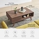 preview thumbnail 3 of 5, Mopio Ensley Mid-Century Modern Coffee Table with dual side storage, Centerpiece for your living room