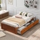 preview thumbnail 19 of 23, Space-Saving Twin Size Platform Storage Bed with 3 Drawers - Pine Wood Frame, Available in 3 Colors