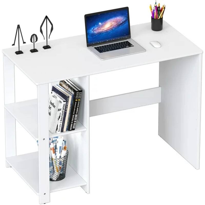 Home Office Computer Desk with Shelves