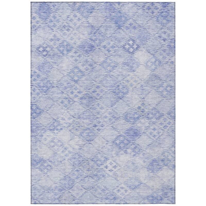 HomeRoots Geometric Transitional Rectangle Outdoor Rug