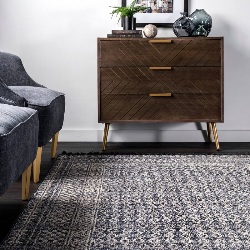 Nuloom Contemporary Faded Diamond Checkers Area Rug