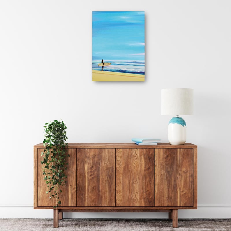 Mid Century Surfer By Studio Arts Canvas Art Print