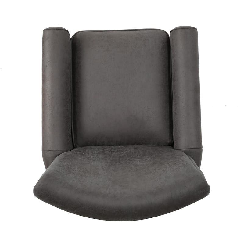 Roomfitters Push Back Recliner Chair with Rolled Arms and Padded Seat for Living Room or Study