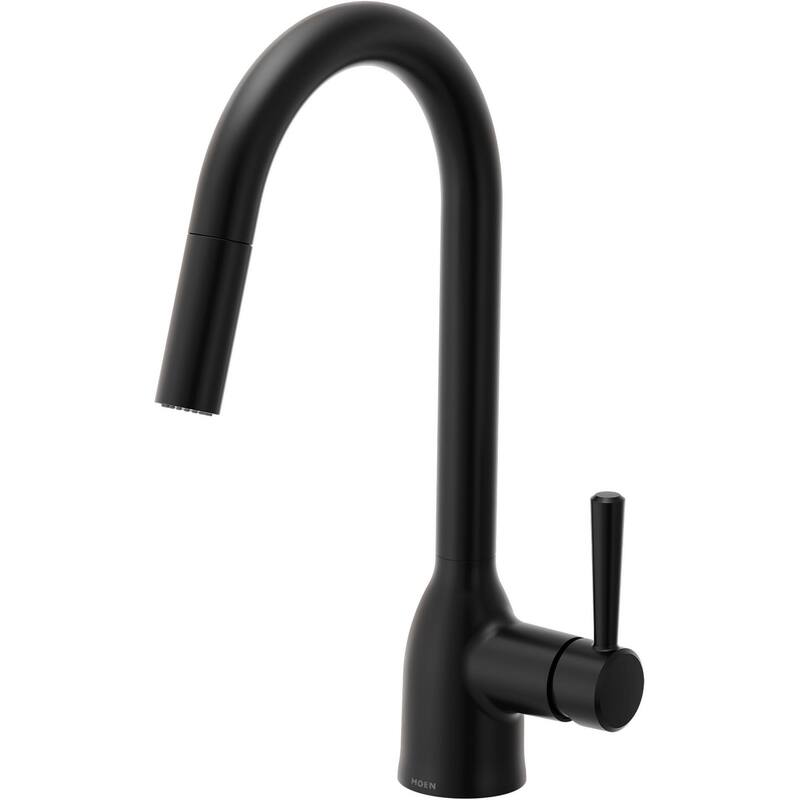 Moen 7475 Chateau 1.5 GPM Single Hole Kitchen Faucet - Matte Black