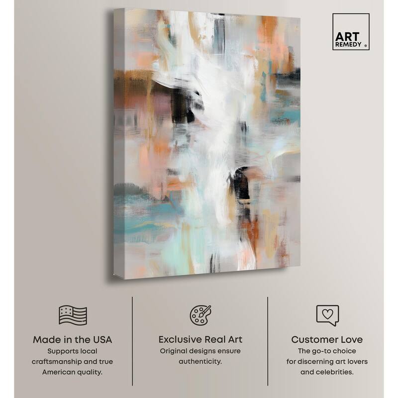 Gilded Mist Canvas by Art Remedy, Gallery Wrapped