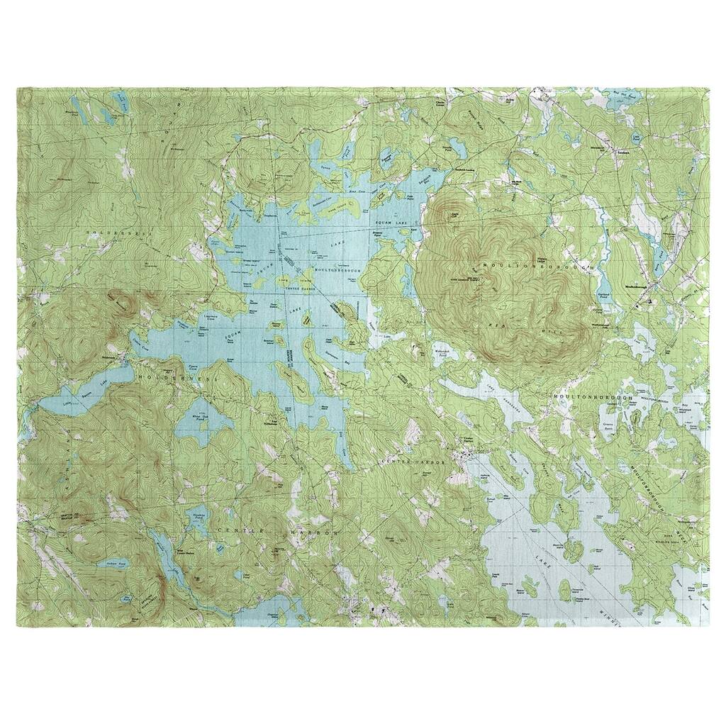 Squam Lake, NH Nautical Map Place Mat Set of 4