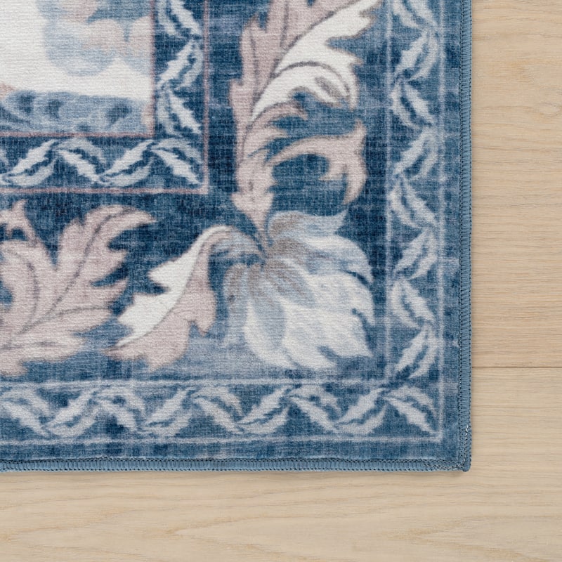 Nuloom Audessa Floral & Paisley Washable Rug
