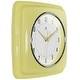 preview thumbnail 131 of 146, Infinity Instruments Retro 9.25-inch Square Wall Clock - 9.25 x 1.875 x 9.5