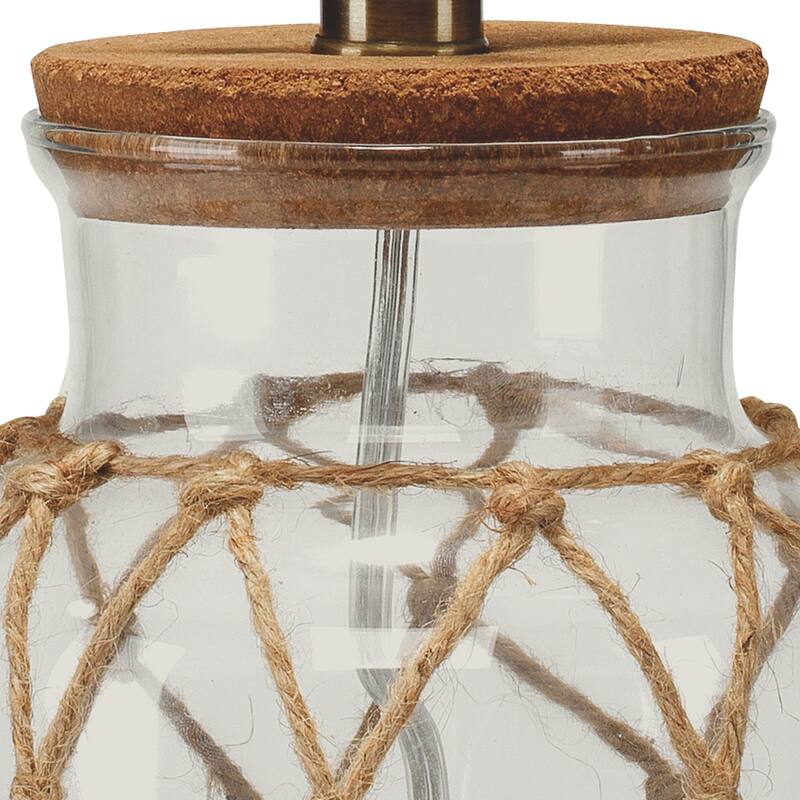 Alden Décor Riley Glass Table Lamp