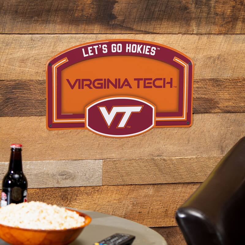 Virginia Tech Embossed Steel Wall Sign, 11" x 17"