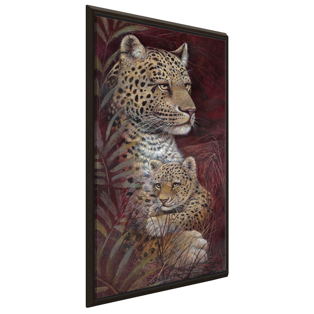 "Maternal Affection" by Ruane Manning Print on Floating Canvas