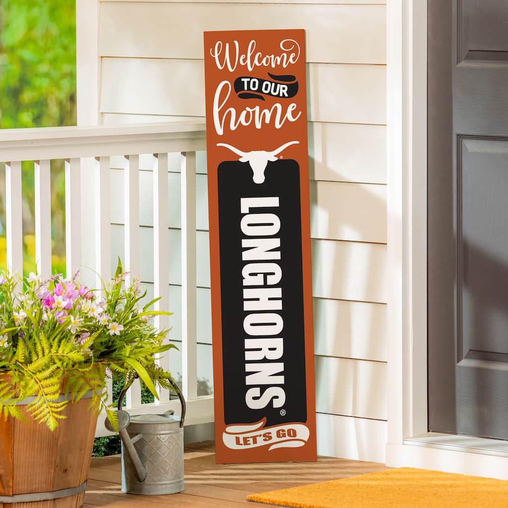 47" Double Sided Seasonal Porch Leaner, University of Texas - 47" x 11.25"
