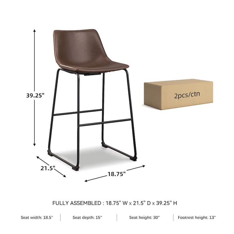 Signature Design by Ashley Centiar Counter Height Bar Stool (Set of 2)