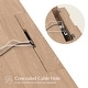 preview thumbnail 6 of 18, Seraf Transitional 56" Wooden Desk with Hidden Drawers and Concealed Cable Hole by HULALA HOME