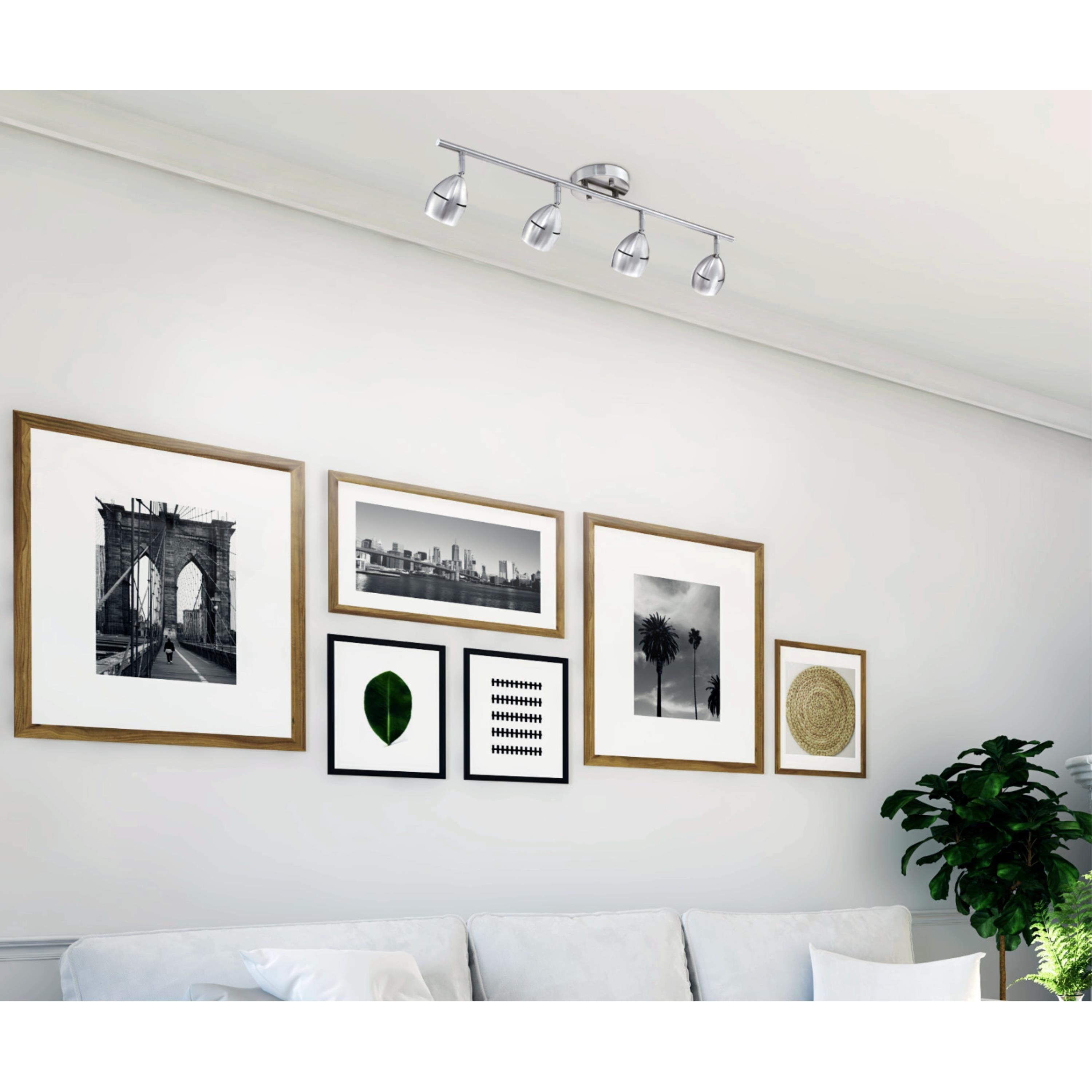 Westinghouse Lighting Borgata Four Light LED Track Light Kit, Brushed Nickel Finish - Brushed Nickel - 4-Light
